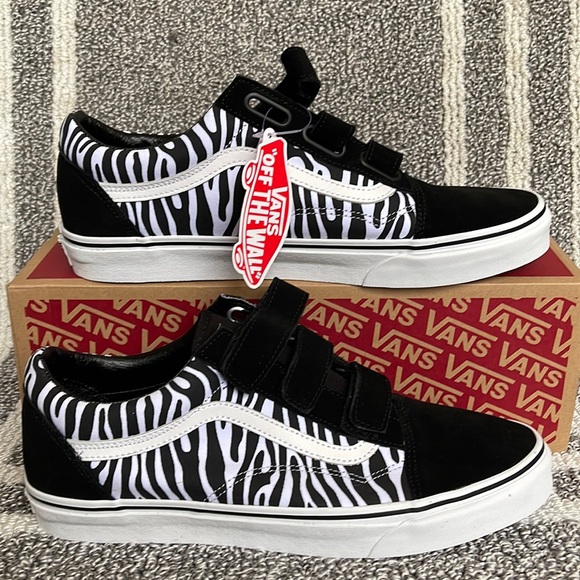 Vans Old Skool V Suede/Canvas Black/Zebra WMNS - Picture 2 of 16